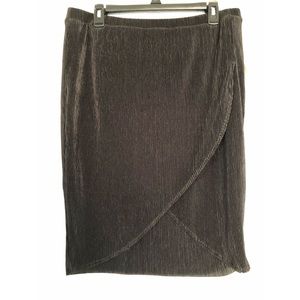 Black wrap skirt size xl petite NWT